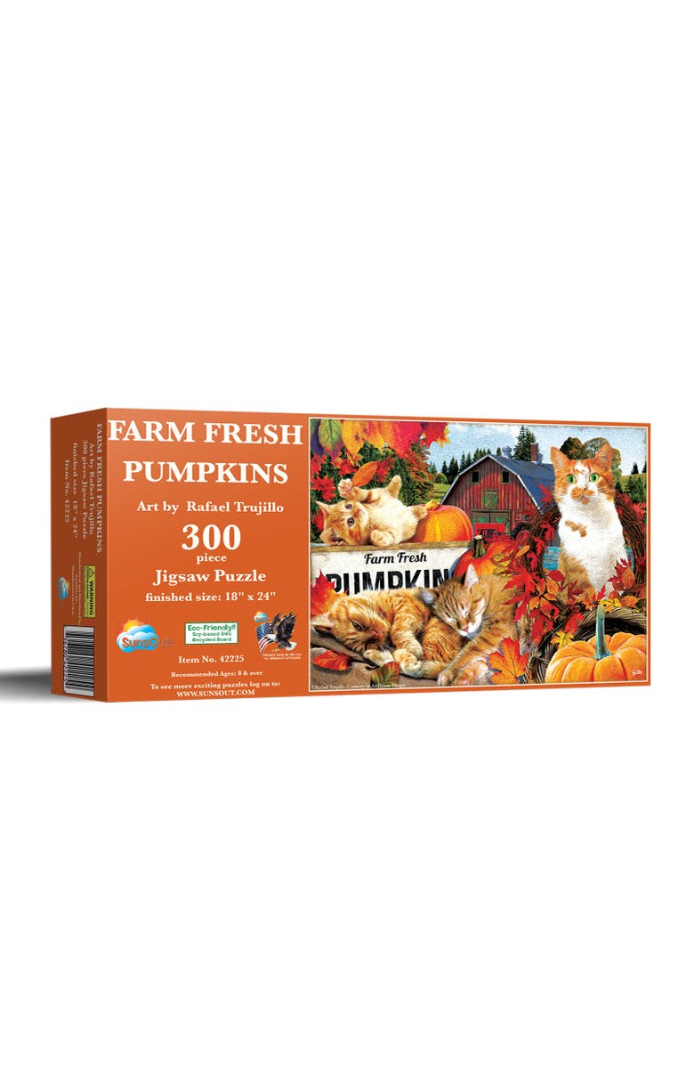 Sunsout Farm Fresh Pumpkins 300 piece Jigsaw Puzzle for Adults, Main, color, Multicolor