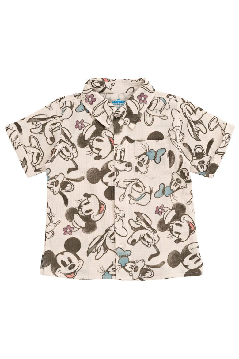 Mickey Mouse Romper Dress and Shorts Set, Alternate, color, Stone Mickey Friends