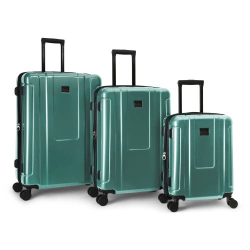 Quiksilver Malibu Suitcases Pc Hardside Expandable Luggage With Spinner Wheels, 3-piece Set In Green