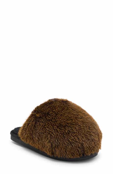 Poofy Faux Fur Scuff Slipper