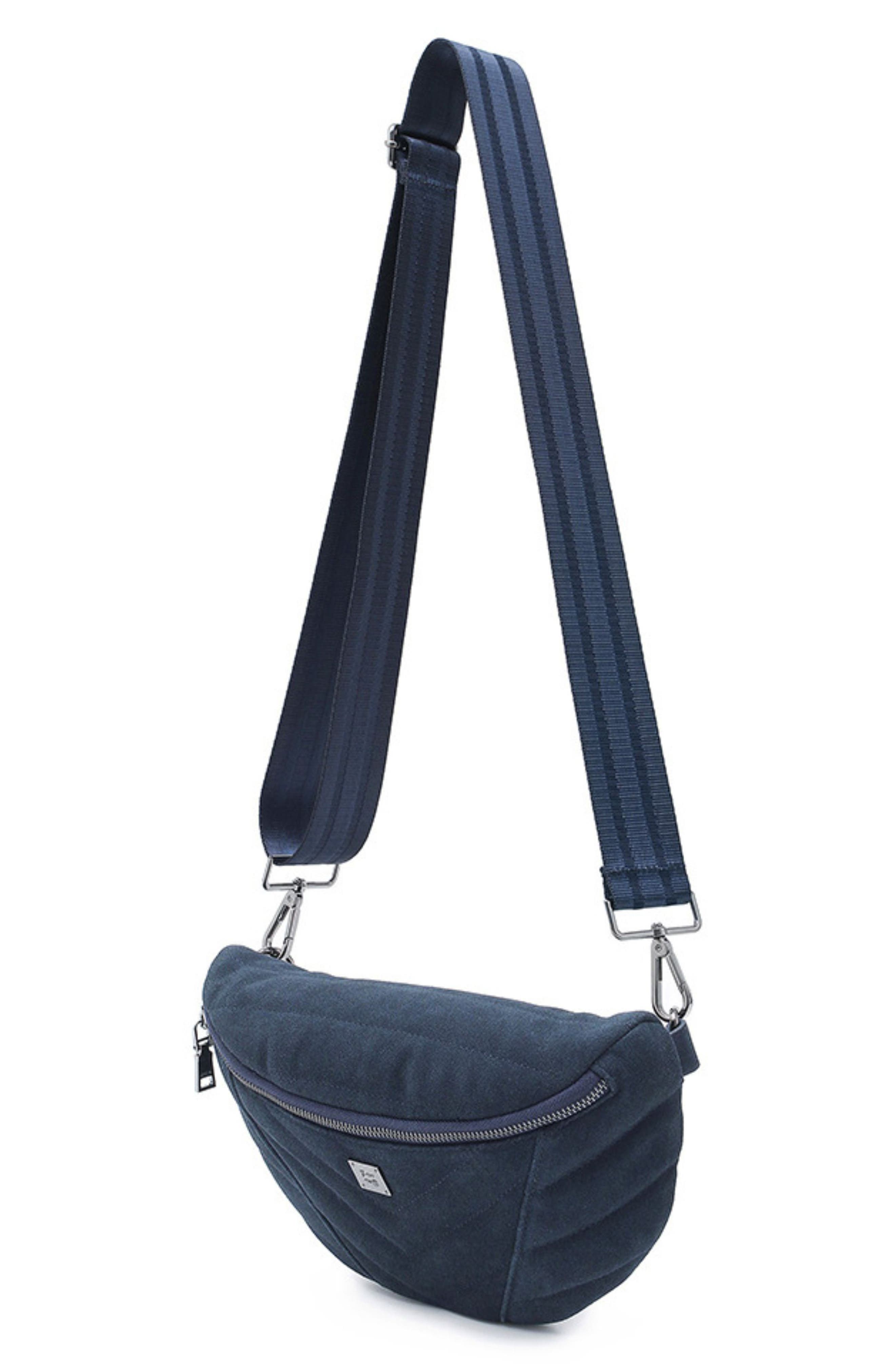Little Runaway Suede Leather Belt Bag, Alternate, color, INDIGO SUEDE
