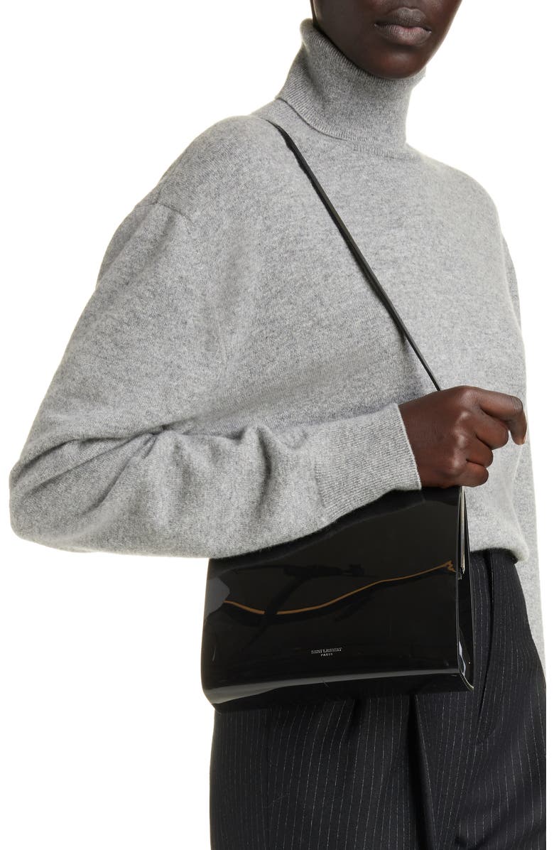 Saint Laurent Small Sac Patent Shoulder Bag, Alternate, color,