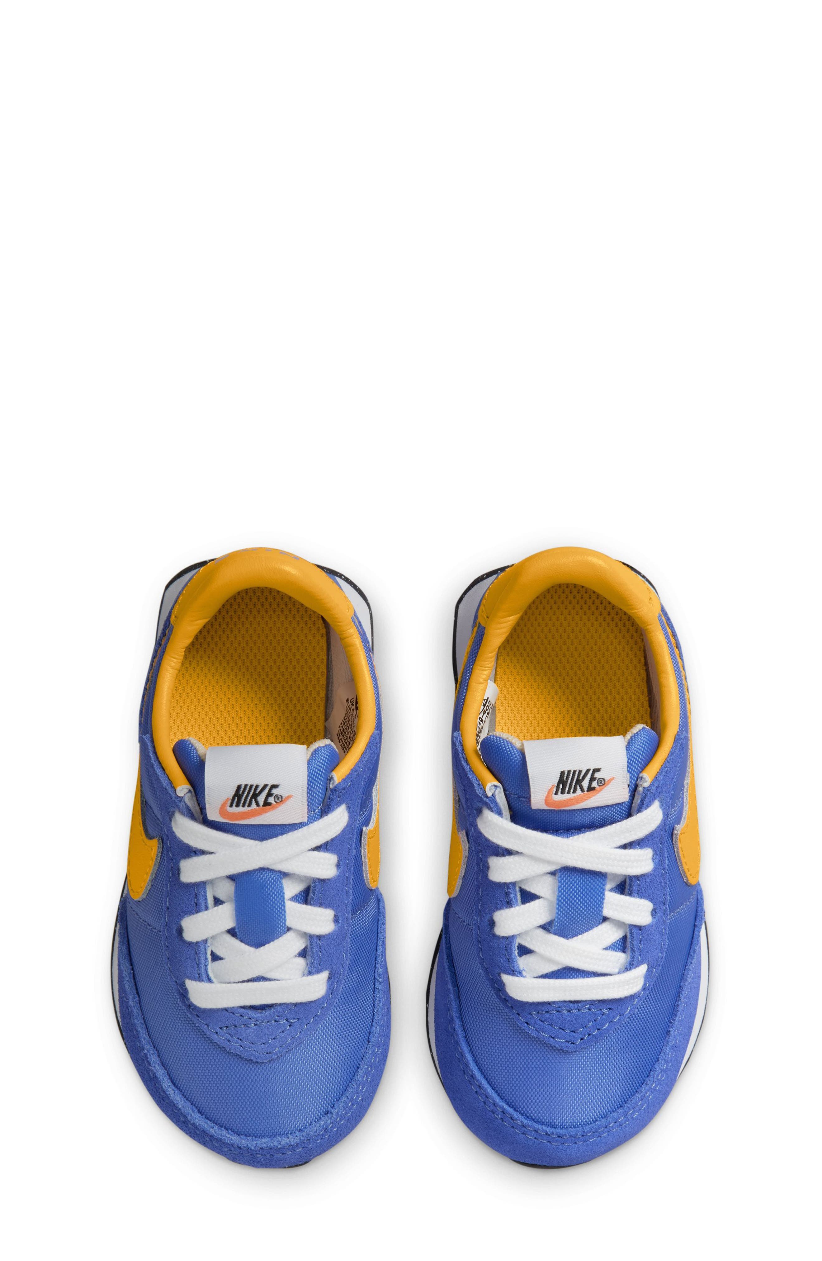 Waffle Trainer 2 Sneaker, Alternate, color, BLUE/ GOLD/ WHITE/ BLACK