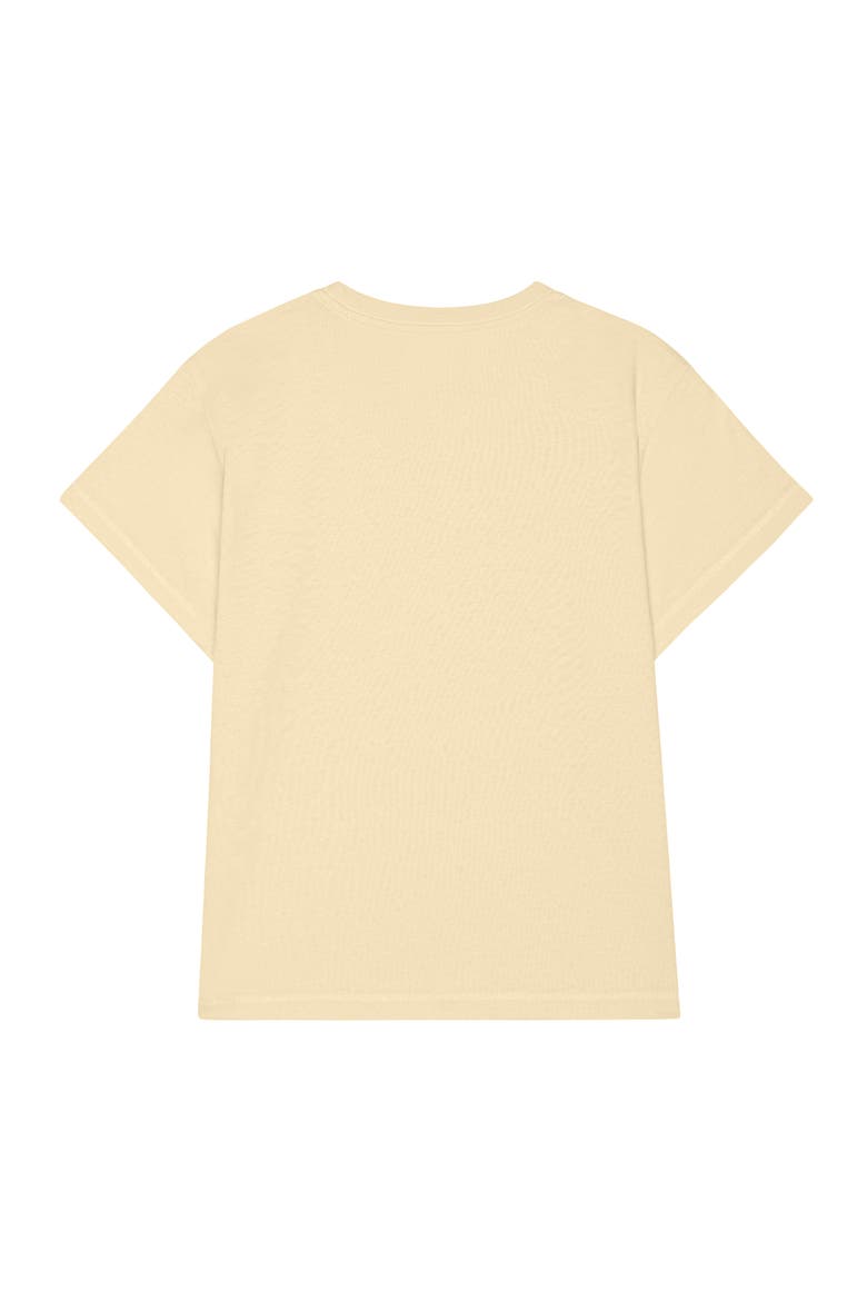 Womens Heartly Ghost Lightweight High Waisted Tee, Alternate, color, Butter Cream