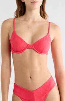 Volcom Blossom Daze Novelty Textured Underwire Bikini Top