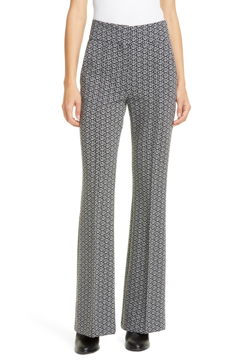 Tommy x Zendaya Monogram Flare Trousers (Nordstrom Exclusive), Main, color, TZH MONOGRAM