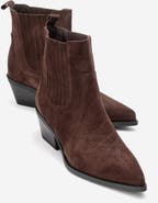 Forever & Always Shoes Julieta Leather Block Heel Western Boot