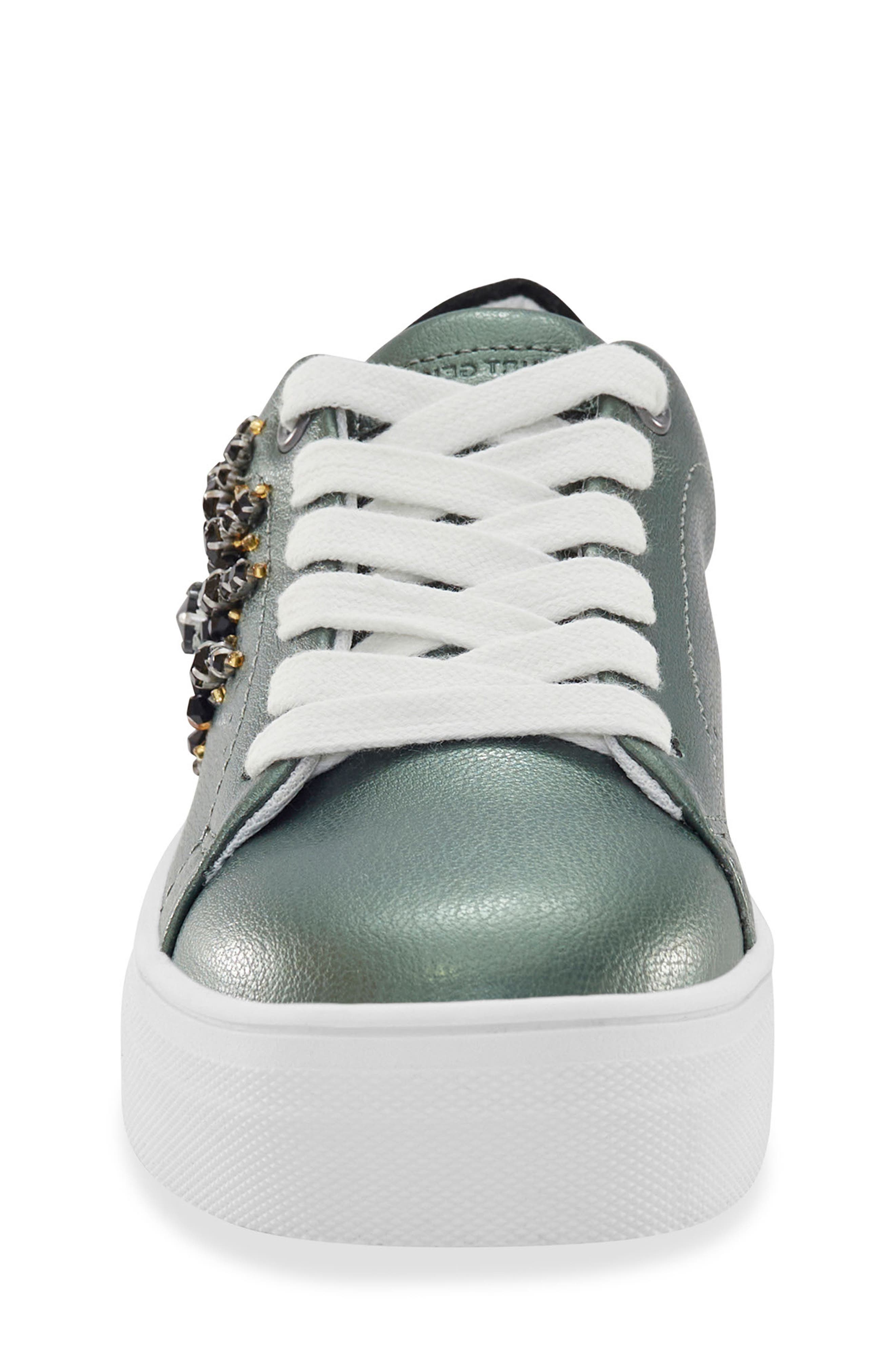 Kurt Geiger London Kids' Mini Laney Eye Platform Sneaker, Alternate, color, Teal