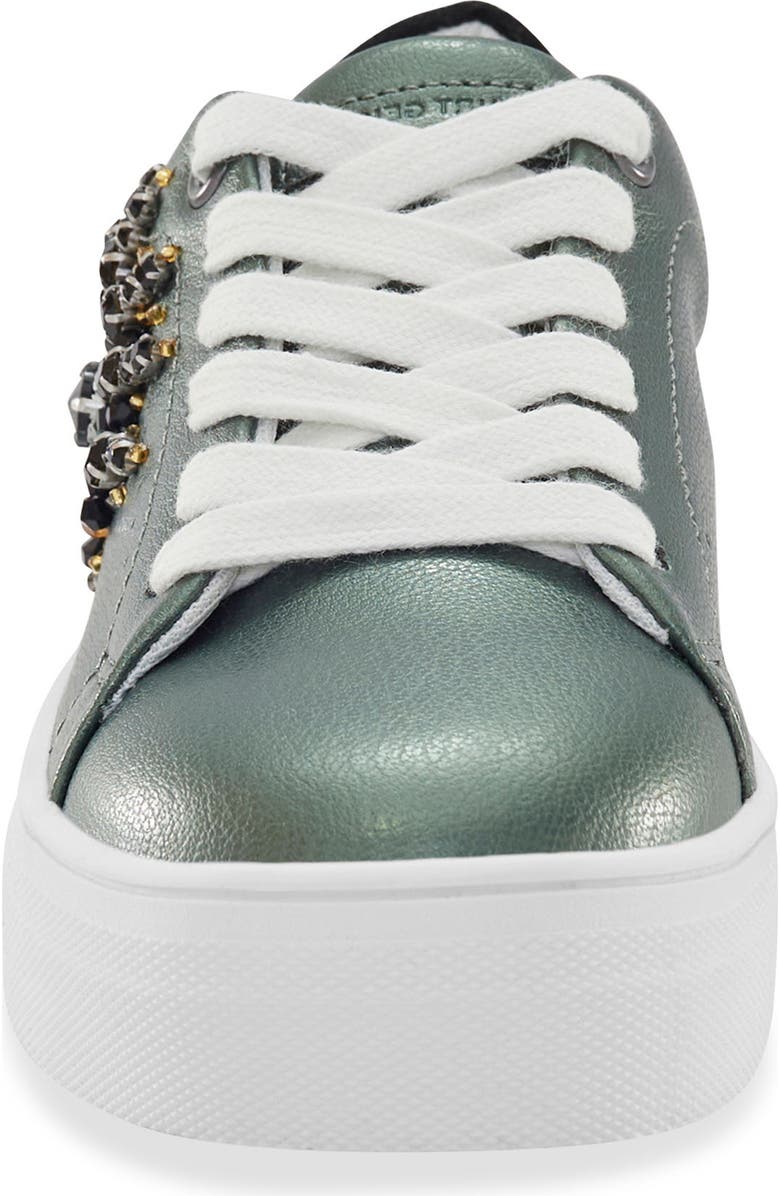 Kurt Geiger London Kids' Mini Laney Eye Platform Sneaker, Alternate, color, Teal