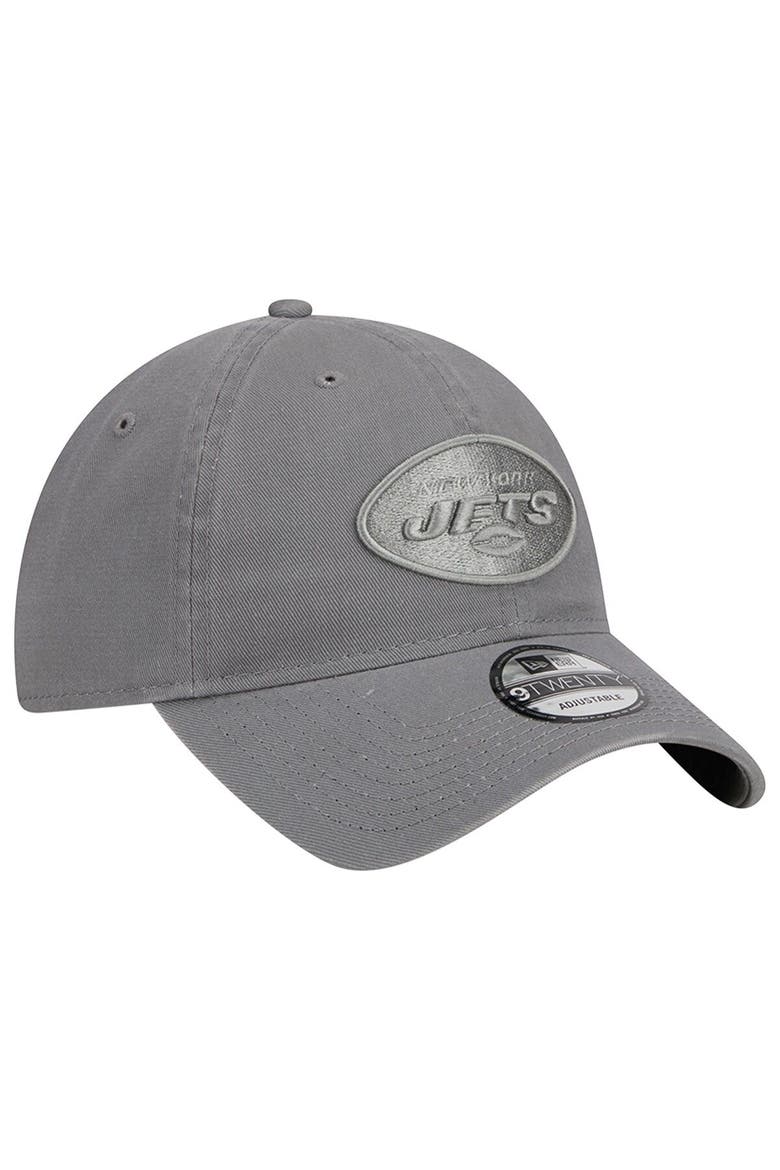 Men's New Era Gray New York Jets Color Pack 9TWENTY Adjustable Hat, Alternate, color, Gray
