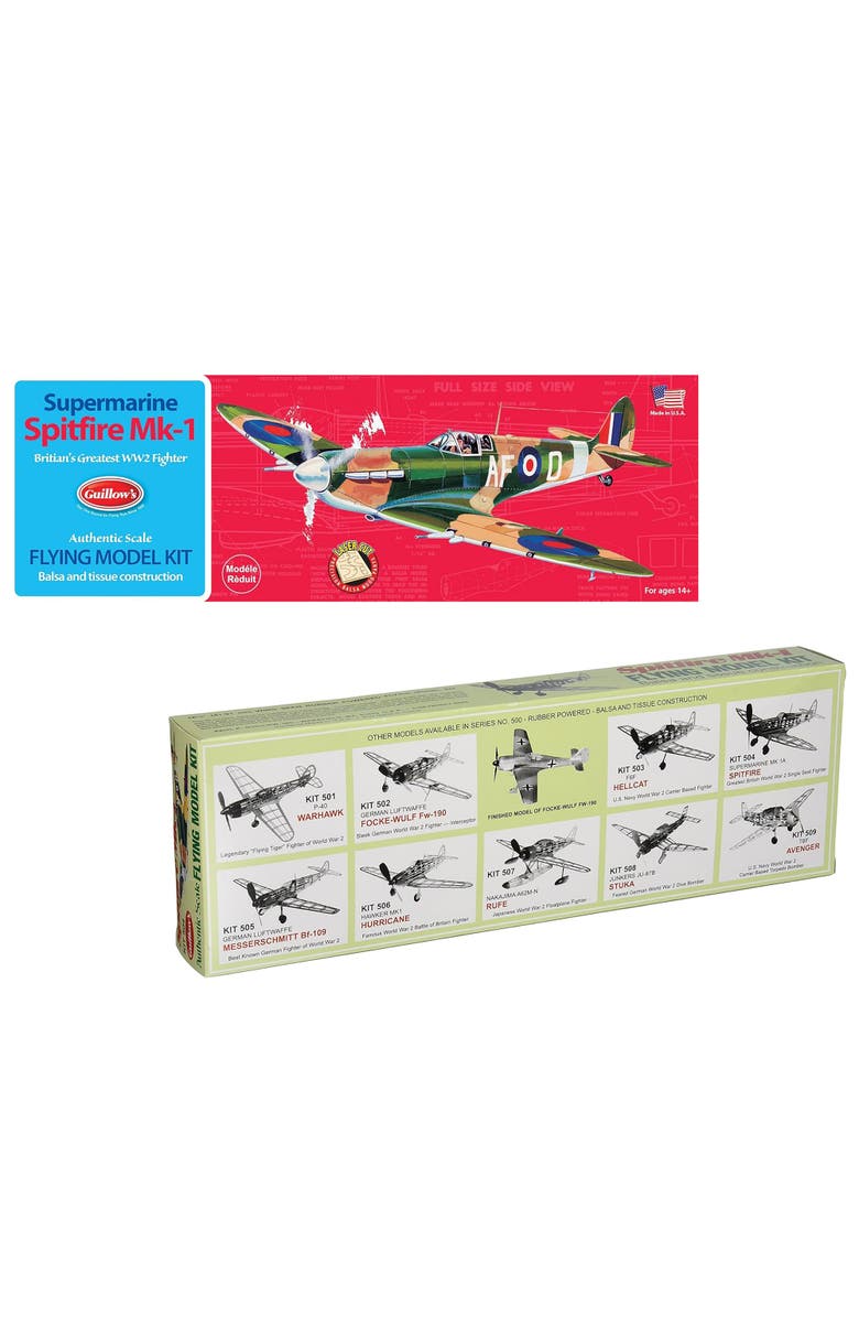 Guillow's Spitfire Model Kit, Alternate, color, Multicolored