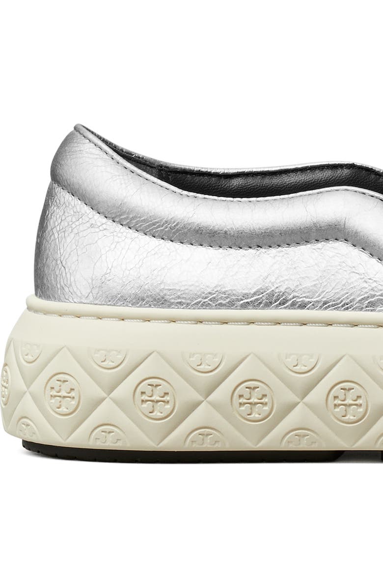 Tory Burch Ladybug Slip-On Platform Sneaker, Alternate, color, Silver