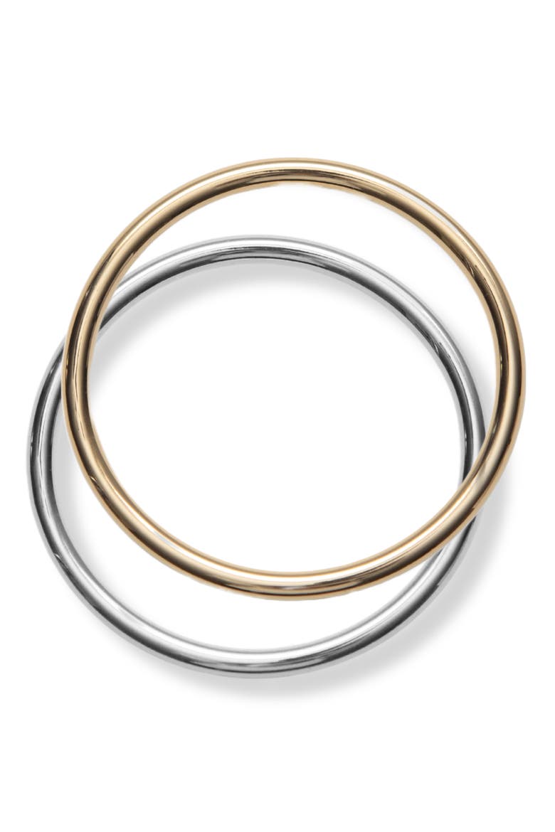 Set of 2 Two-Tone Bracelets, Main, color, TWO TONE