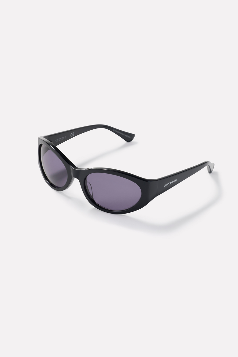 Trinity Sunglasses, Main, color, Black Polished / Black