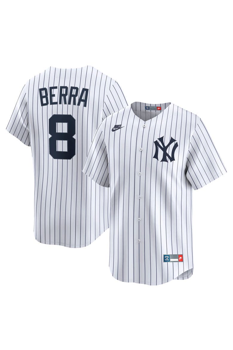 Men's Nike Yogi Berra White New York Yankees Cooperstown Collection Limited Jersey, Main, color, White