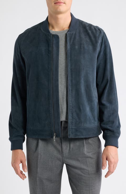 Suede Bomber Jacket
