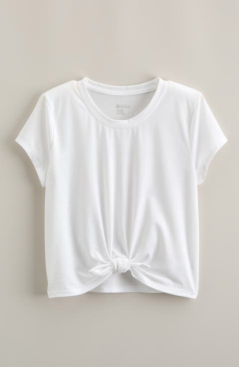 Kids' Tie It Short Sleeve Top (Big Kid)