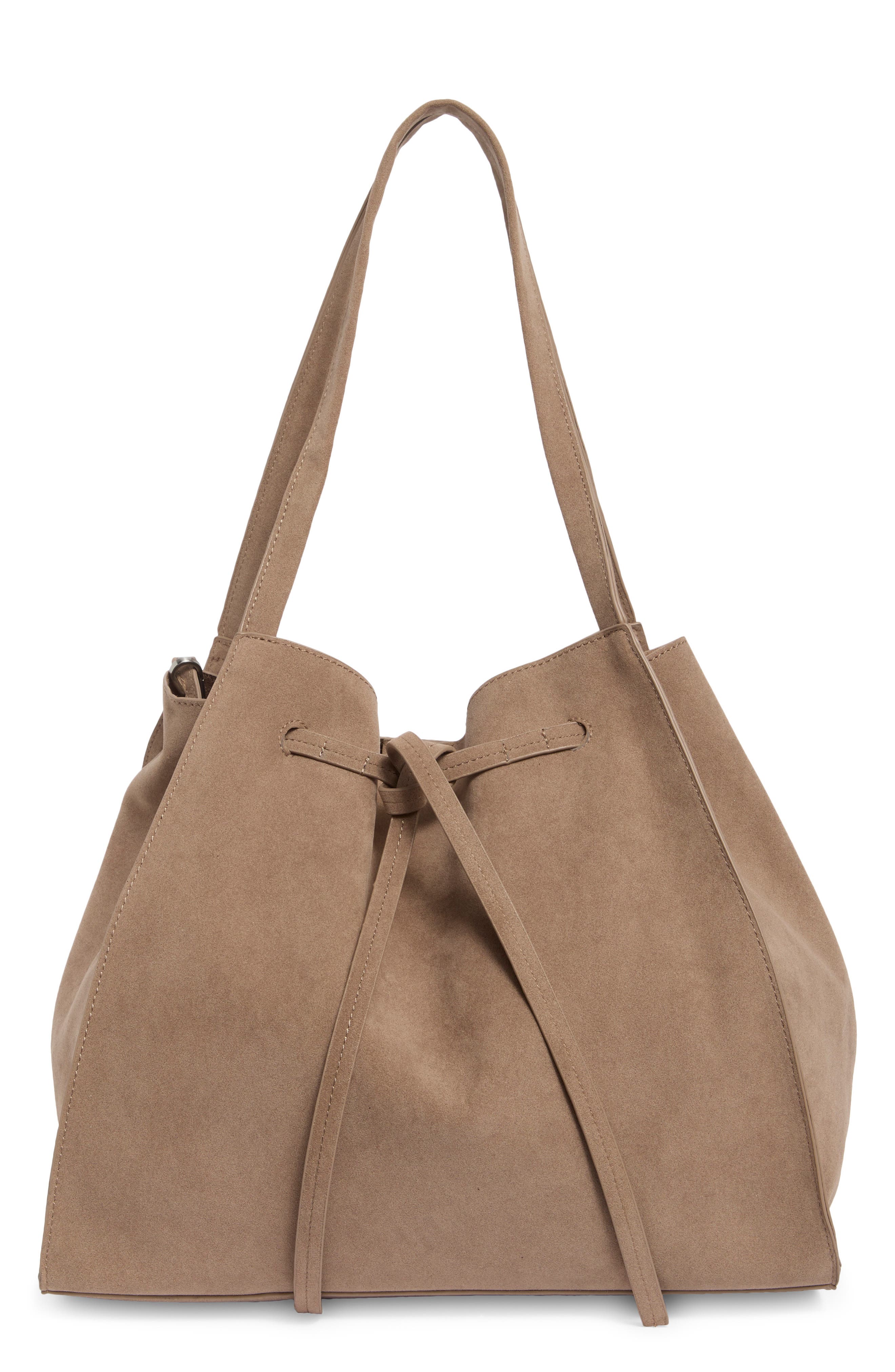 Tulip Faux Suede Tote