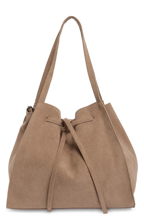 Tulip Faux Suede Tote