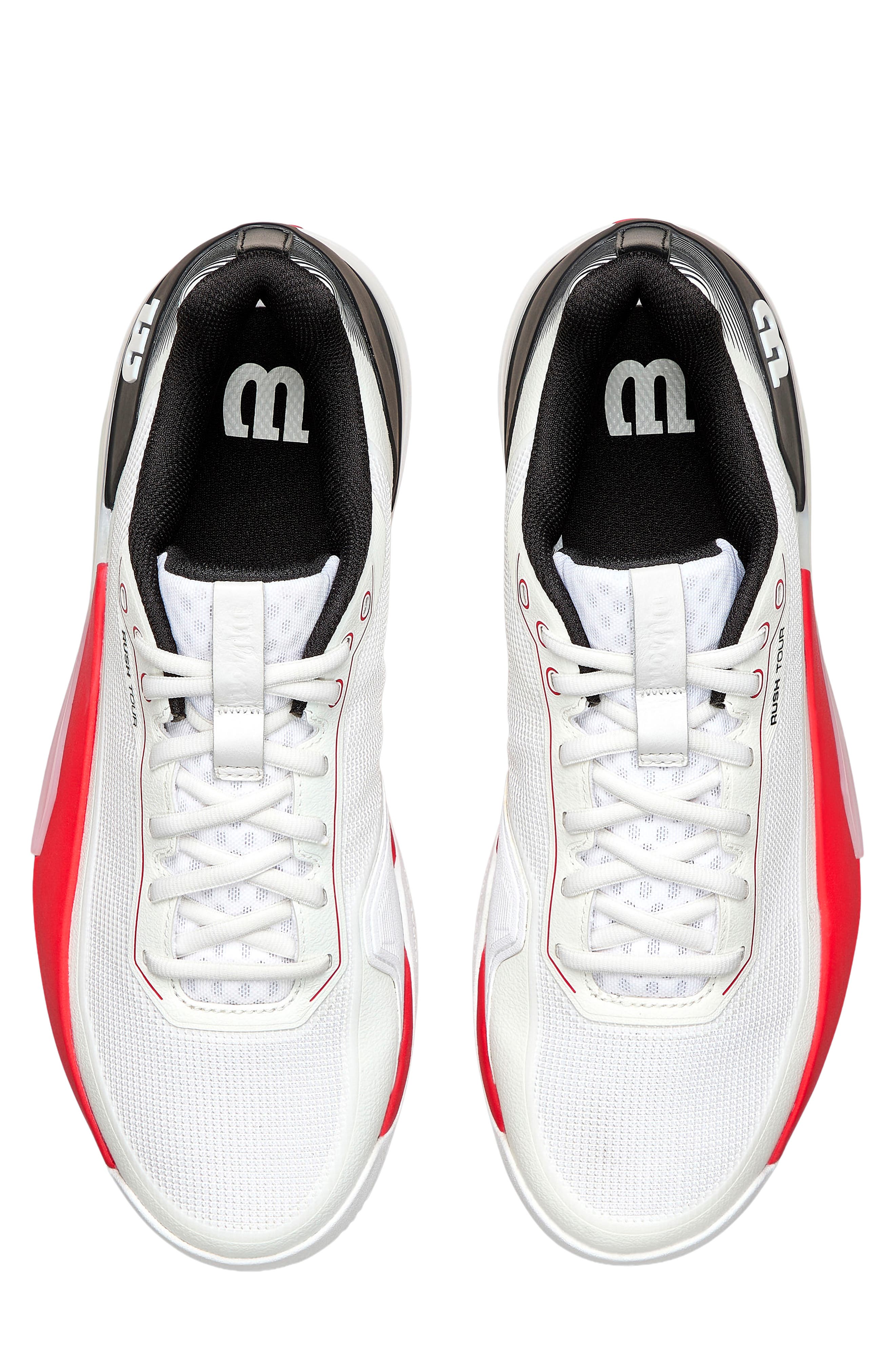 Rush Tour 5 Tennis Sneaker, Alternate, color, WHITE / BLACK / INFRARED