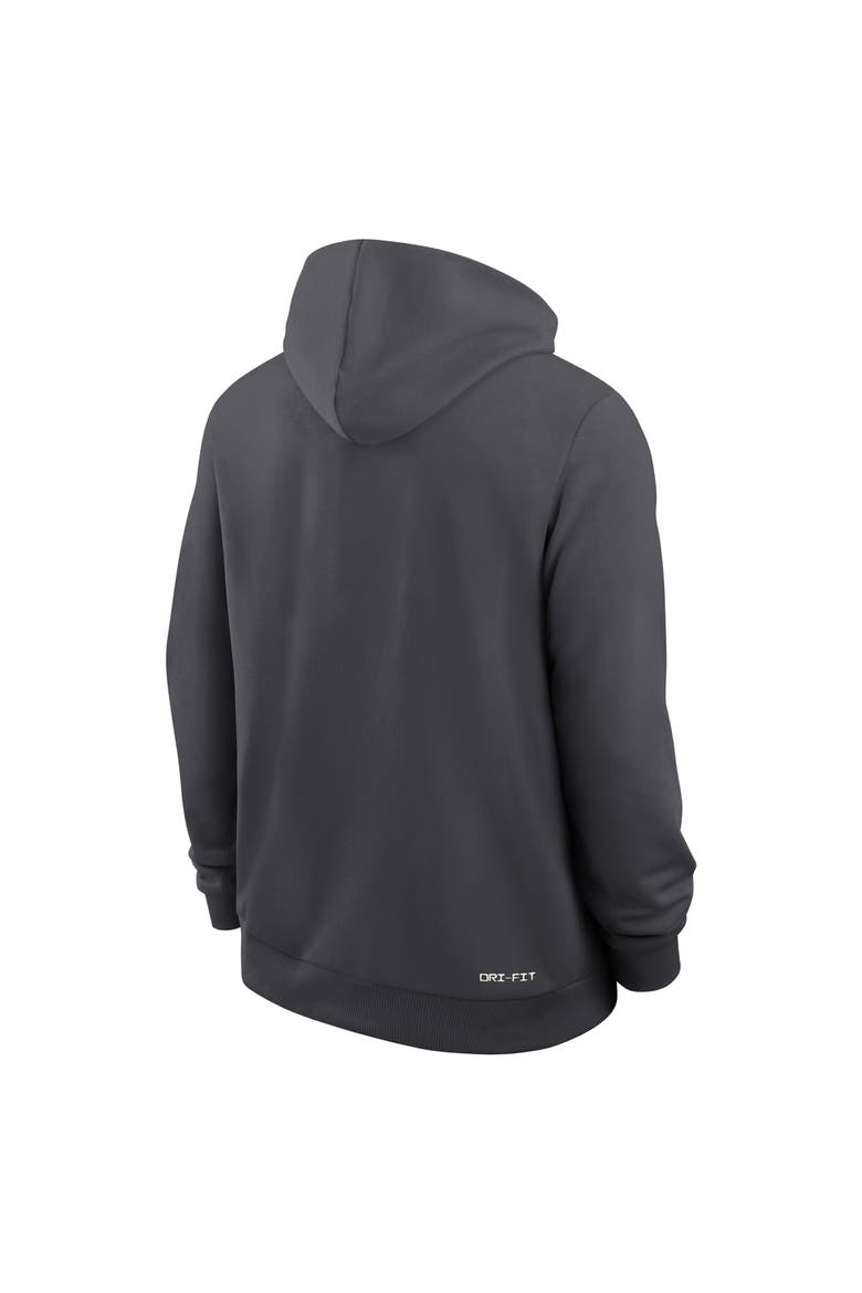 Men's Nike  Anthracite Michigan State Spartans 2026 Sideline Standard Issue Dri-FIT Full-Zip Hoodie, Alternate, color, Anthracite