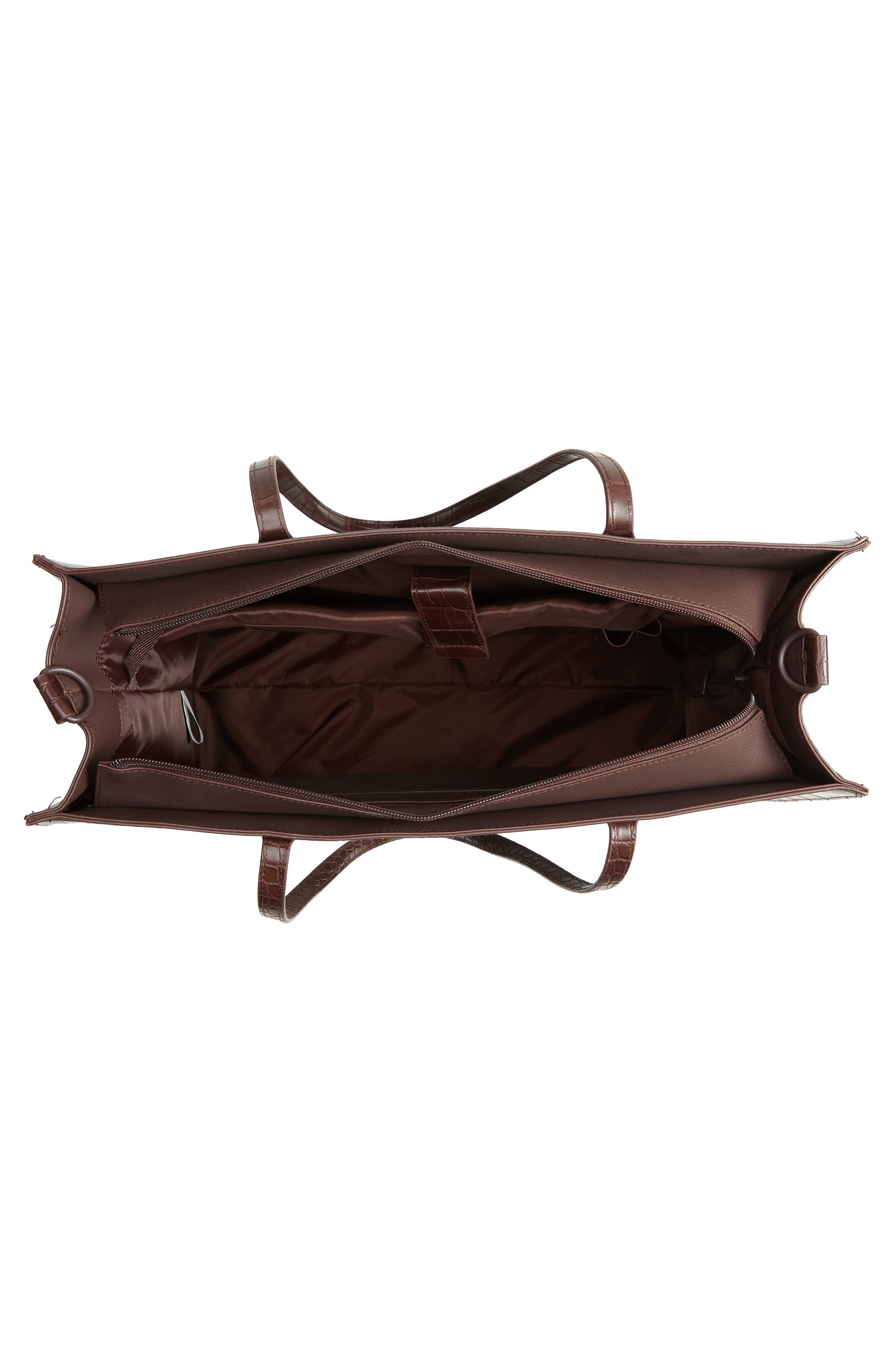 Large Work Tote, Alternate, color, ESPRESSO CROC