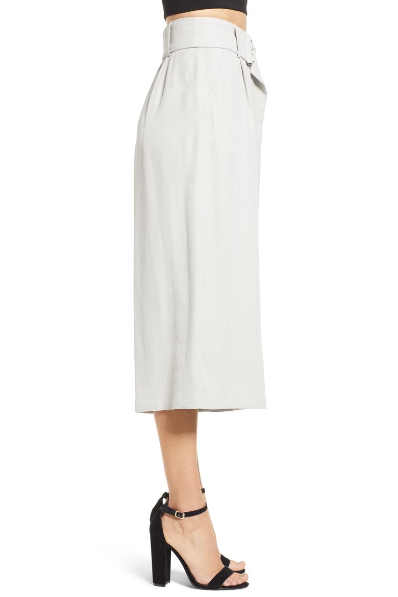D-Ring Crop Pants, Alternate, color, GREY MICRO