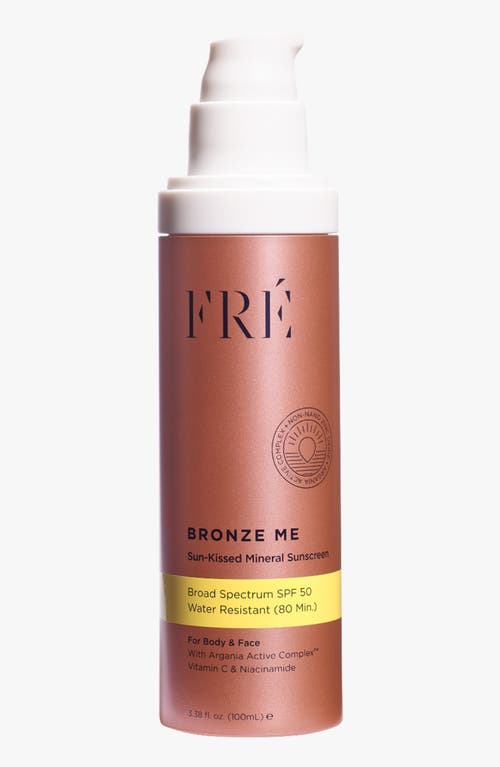 Fré Skincare Bronze Me Sun-kissed Mineral Sunscreen Spf 50 In Brown