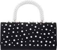 Nina Gaia Faux Pearl Top Handle Bag