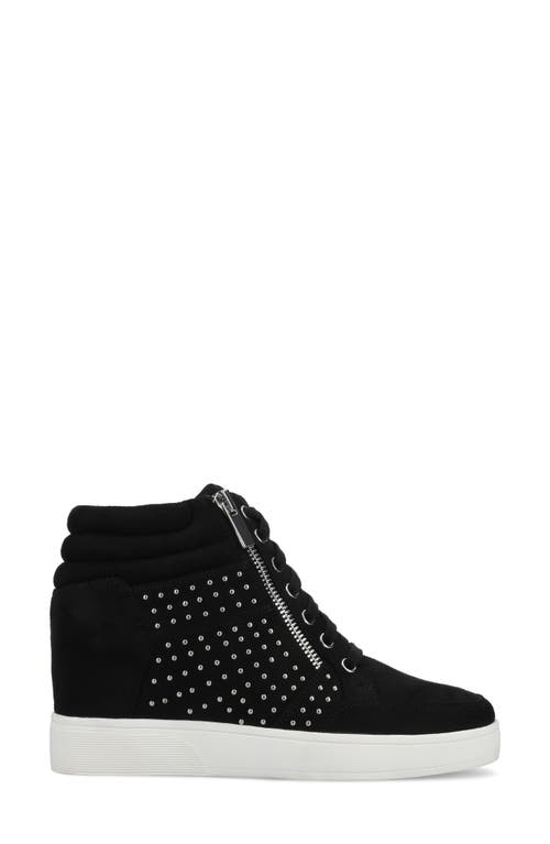 Journee Collection Journee Womens Clarity High Top Wedge Sneaker In Black