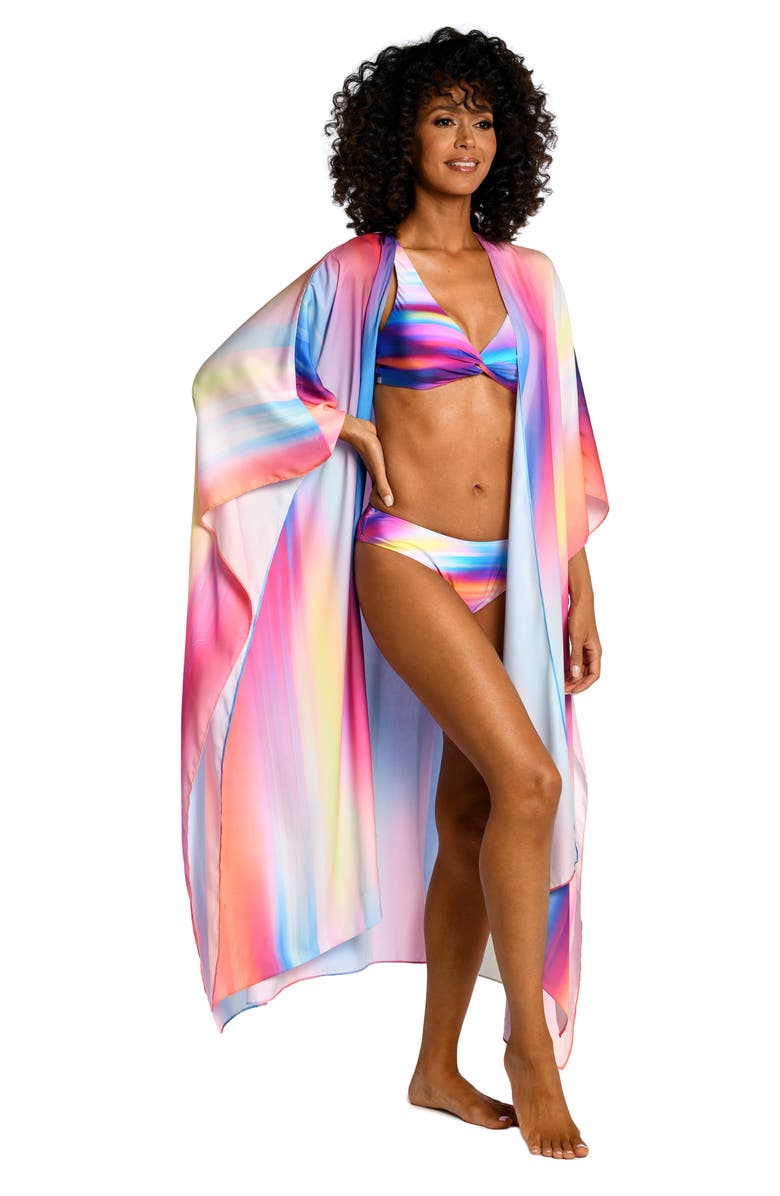 La Blanca Sunset Tie Front Cover-Up, Alternate, color, 