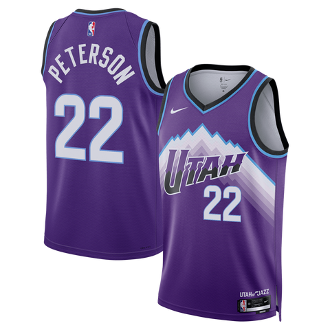 Unisex Nike Darryn Peterson Purple Utah Jazz 2026 NBA Draft Swingman Jersey - Icon Edition