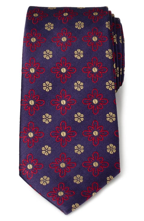 Floral Silk Tie