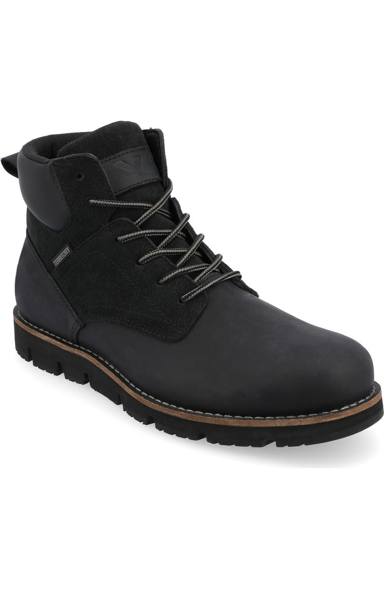 TERRITORY BOOTS Range Water Resistant Plain Toe Lace-Up Boot, Main, color,