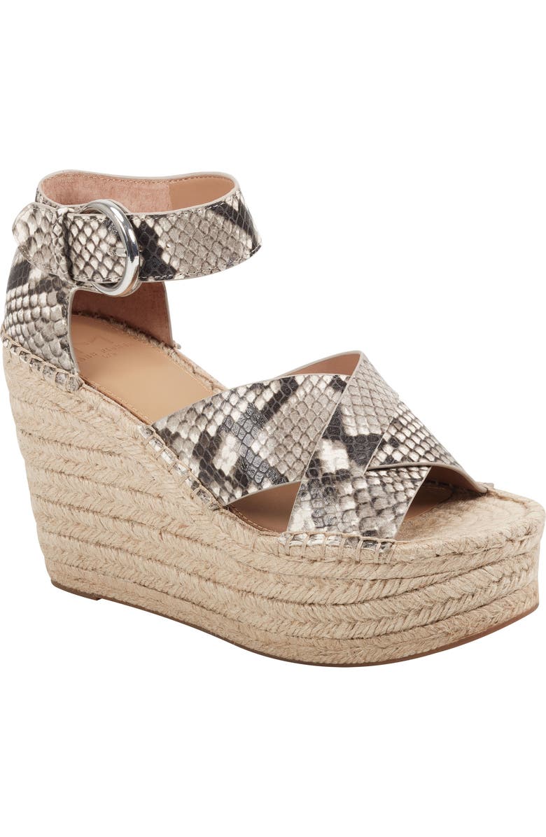 Marc Fisher LTD Amari Ankle Strap Espadrille Wedge, Main, color,