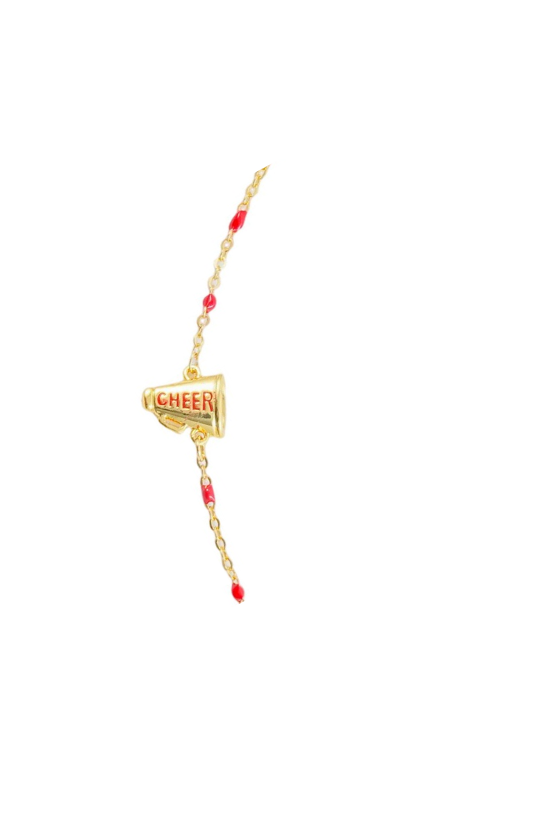 Color Shout Gameday Cheer Necklace, Alternate, color, Yellow Gold