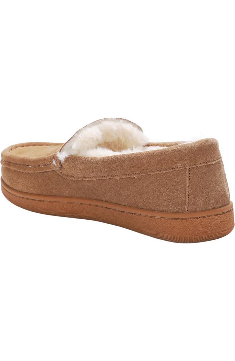 Mykos Harrison Faux Shearling Lined Moc Slipper, Alternate, color, Chestnut