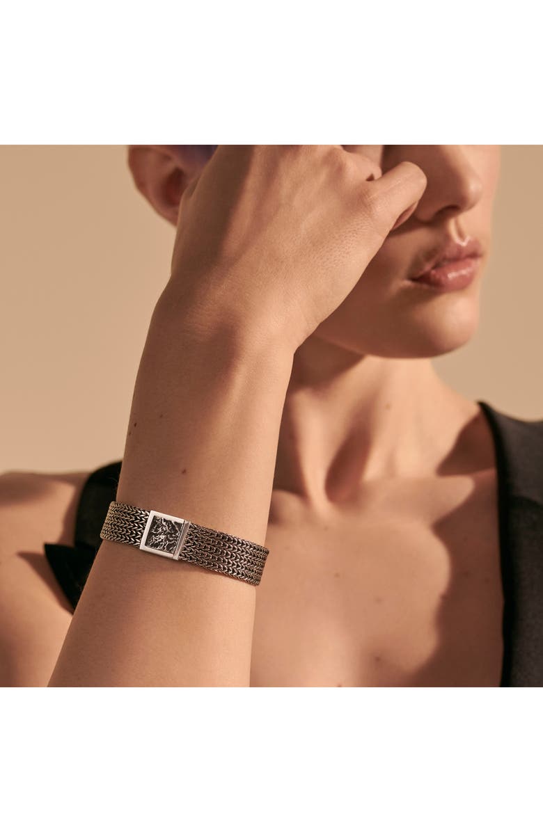 John Hardy Classic Chain Bangle, Alternate, color, Silver