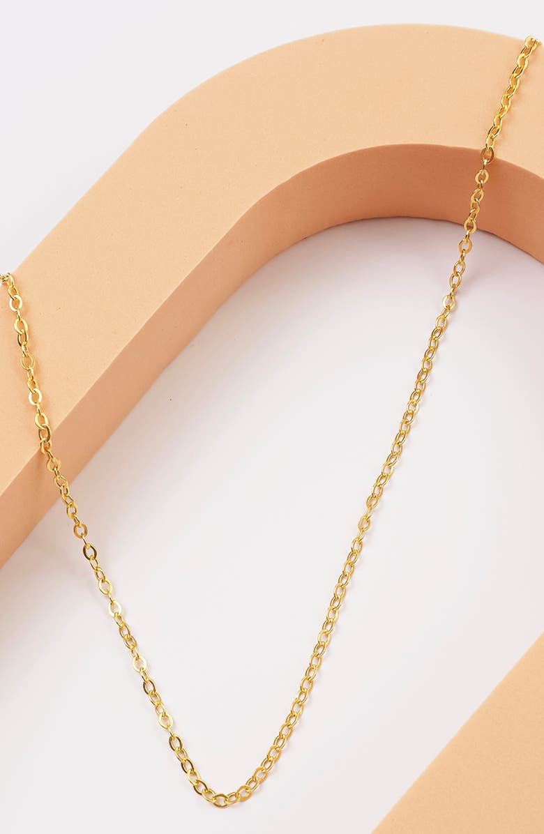 BEST SILVER 14K Gold Chain Necklace, Alternate, color, Gold