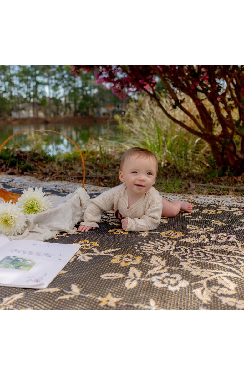 Mad Mats Garland Rug, Alternate, color, Black Tan - 5'X8'