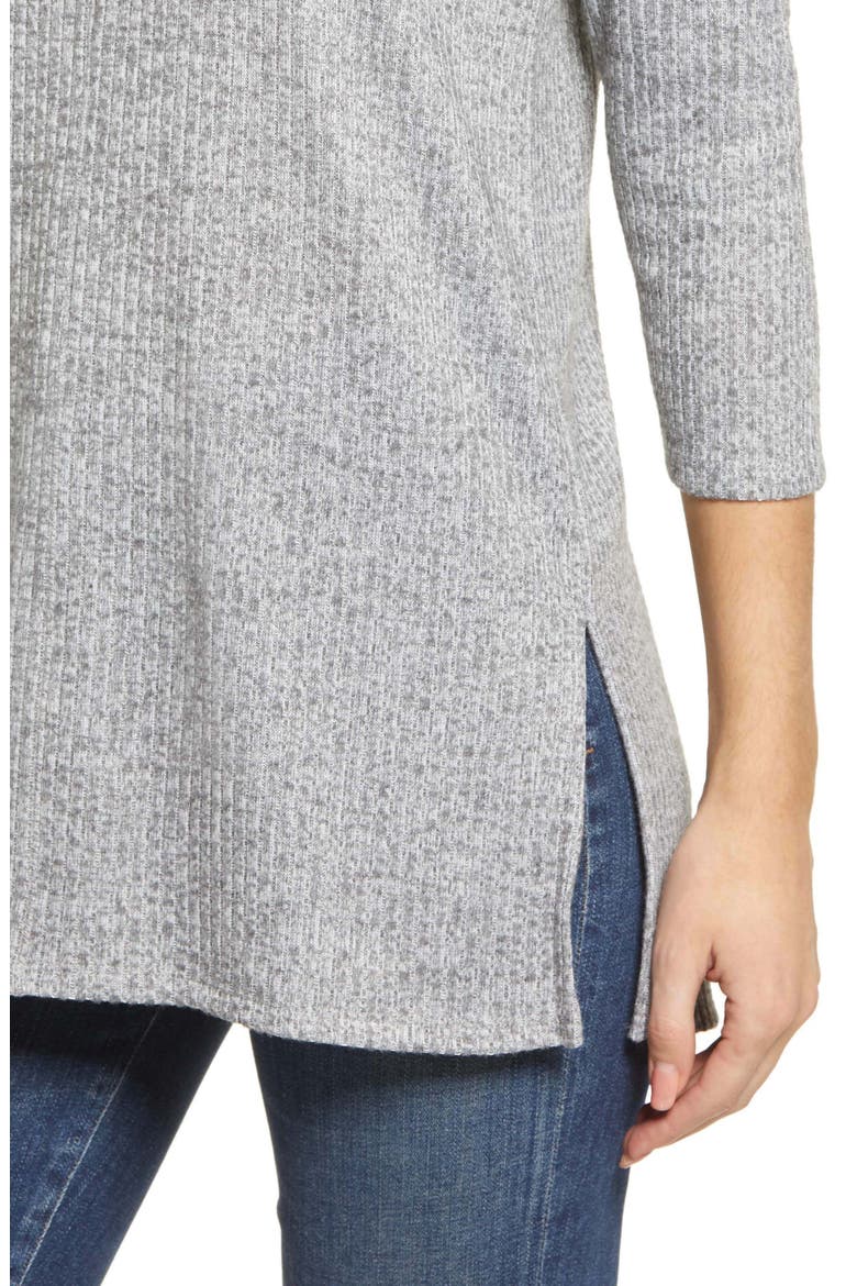 Ribbed Tunic, Alternate, color, H GREY