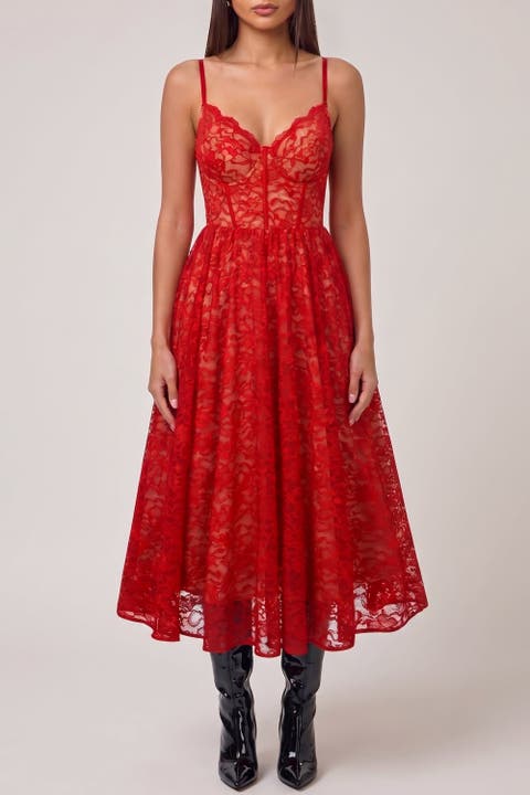All-in-One Corset Bodice Built-In Shapewear Dress
