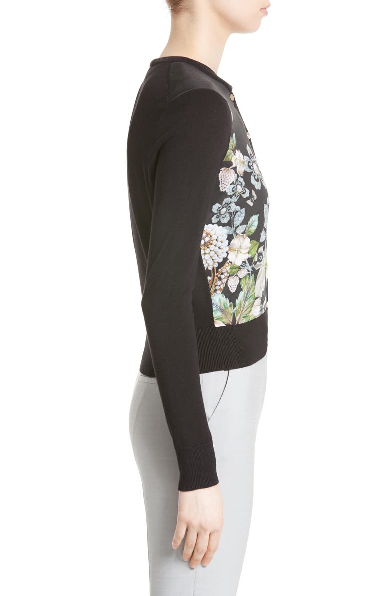 Ted Baker London Teelie Mixed Media Cardigan, Alternate, color, 