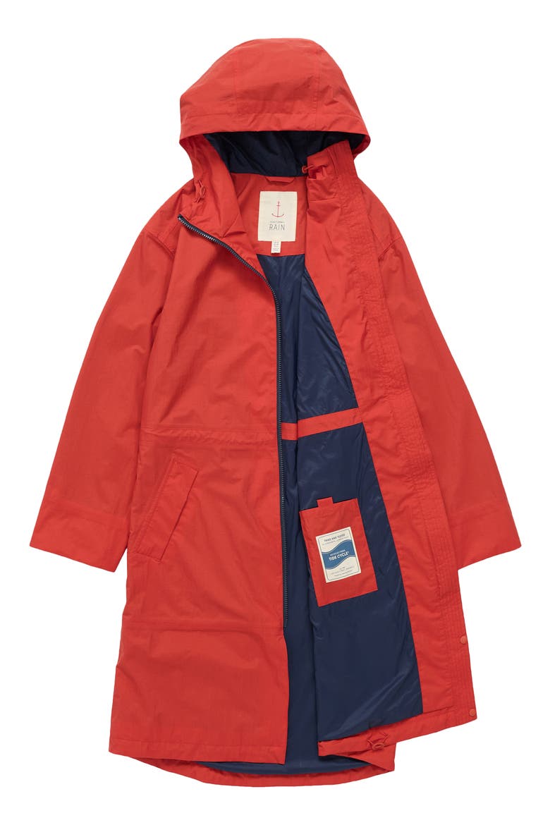 Mistborne Waterproof Hooded Raincoat, Alternate, color, DARK CINNAMON