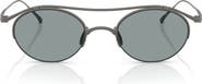 ARMANI 49mm Oval Sunglasses