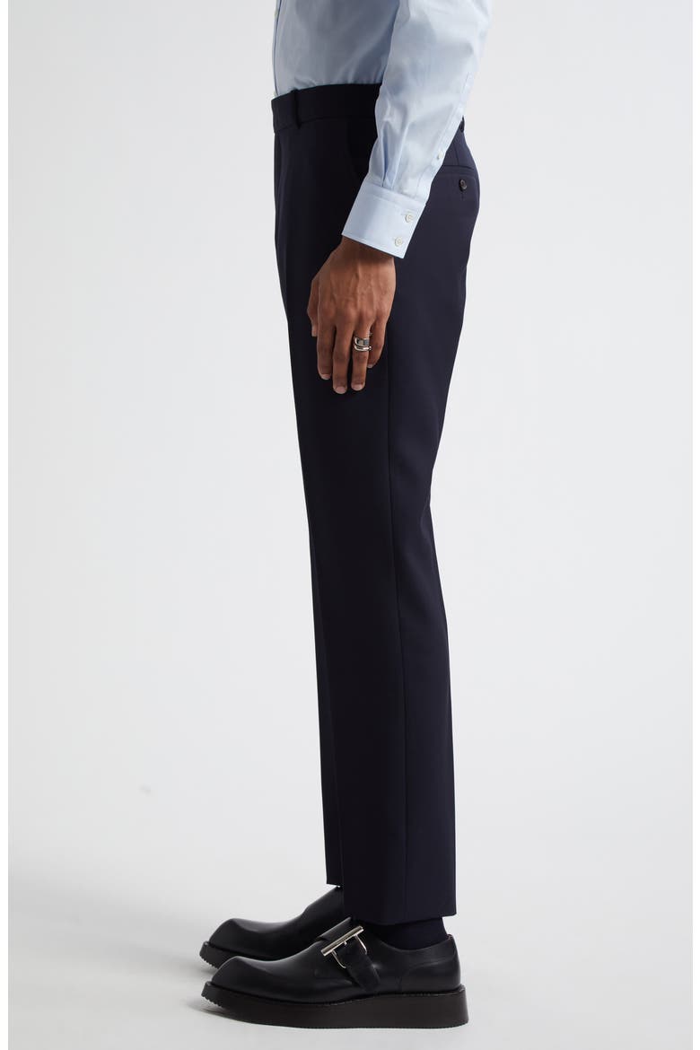 Low Rise Wool Cigarette Trousers, Alternate, color, NAVY