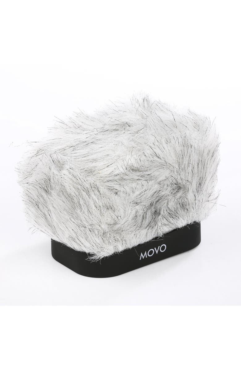 MOVO WS-R30 Professional Furry Windscreen with Acoustic Foam Technology for Portable Digital Recorders, Main, color, Black