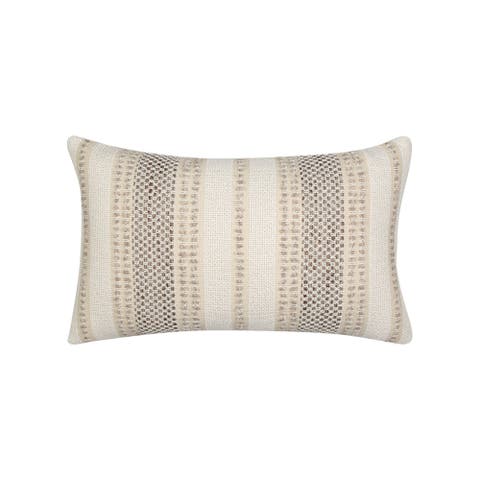 Axis Textural Stripe Indoor & Outdoor Woven Accent Pillow & Insert