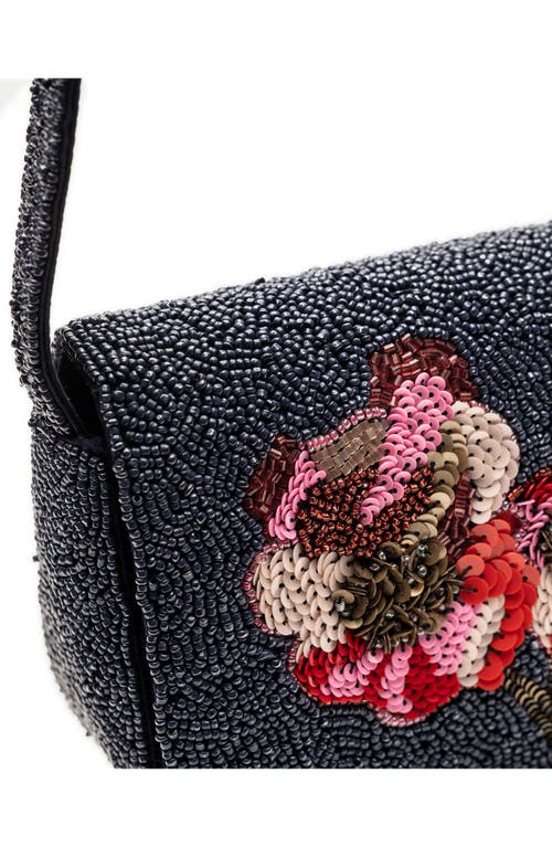 Frances Valentine Tini Beaded Shoulder Bag In Multi