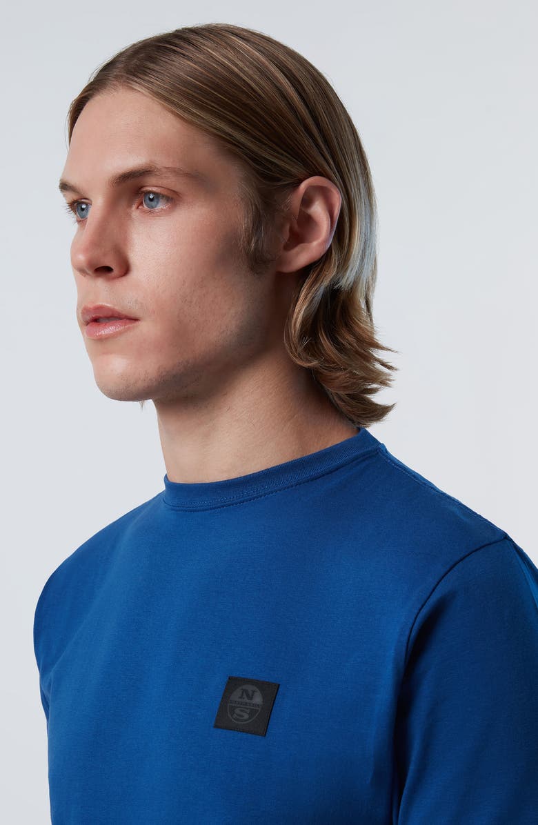 NORTH SAILS Logo Embroidered Cotton Stretch Jersey T-Shirt, Alternate, color,